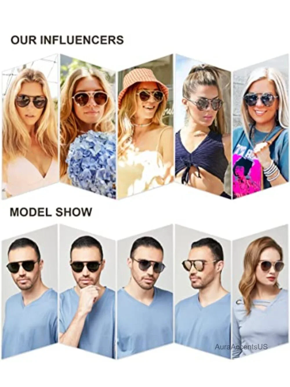 Polarized Aviator Sunglasses Double Bridge UV400 Retro Full-Frame Unisex